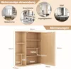 GOPLUS Spiegelschrank Holz mit einzelner Spiegeltür, Produktbild-Vorschau 4