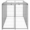 The Living Store Hundezwinger Silbern 330x110x110 cm Stahl Produktbild-Vorschau 3