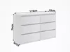 Kommode mit 6 Schubladen Sideboard Schrank Anrichte Produktbild-Vorschau 9