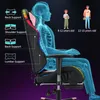 A gaming chair with anatomical diagrams and age recommendations for users. Podgląd zdjęcia produktu