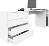 Schreibtisch "Vaasa" 196cm, weiß-matt Produktbild-Vorschau 3