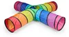 Relaxdays Tunnel da gioco a 4 tubi, tunnel colorato per Anteprima dell’immagine prodotto 8