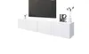 Kommode Lowboard "Sophia" hängend 200cm 4-türig weiß matt Produktbild-Vorschau 4