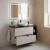 RODAN | Waschbeckenunterschrank - Beige und Schwarz - 100 Produktbild-Vorschau 3