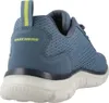 A rear view of a blue SKECHERS sneaker. Voir les images du produit