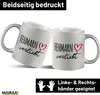 Huuraa Glitzertasse Fehmarn verliebt 330ml Silber Keramik Produktbild-Vorschau 2