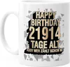 Kaffee-Tasse Geburtstag Happy Birthday 60 Tage alt aber wer Produktbild-Vorschau 2