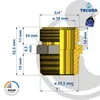 tecuro Reduziernippel Eurokonus G 3/4 Zoll AG x G 1 Zoll Produktbild-Vorschau 4