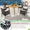 Outdoor dining set by a pool. Podgląd zdjęcia produktu