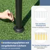 Gazebo COSTWAY 4 x 3 m, gazebo da giardino con rete, tenda Anteprima dell’immagine prodotto 8