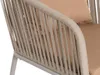 A close-up view of the armrest and side of an outdoor chair. Produktbild-Vorschau