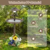 COSTWAY Mangiatoia per uccelli con luce solare, vaso per Anteprima dell’immagine prodotto 8