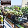 Železný závěsný koš na květinové zábradlí s háčky stojan na Náhled obrázku produktu 5