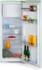 An open refrigerator with food items on the shelves. Produktbild-Vorschau