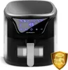 A black and silver air fryer with a digital display and controls. Náhled obrázku produktu