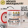 Indie-Fan Tasse Geschenk Lustig Abstand Halten Produktbild-Vorschau 3