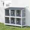 PawHut Hniezdo pre sliepky, drevené hniezdo so 6 Náhľad obrázku produktu 3