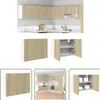 The Living Store nástěnná skříňka Sonoma dub 80x31x60 cm Náhled obrázku produktu 1