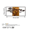 Wallity, Acacia Tree - 328-A, Accessoire mural décoratif en Voir les images du produit 8