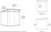 KETER Pent Signature Horizontales Gartenhaus 7X7 216 X 226 Produktbild-Vorschau 7