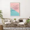 Gerahmtes Poster - Rahmen in heller Eiche - Blatt Rosa Produktbild-Vorschau 6