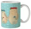 Mr. & Mrs. Panda Teetasse Bären mit Blumenkranz - Türkis Produktbild-Vorschau 1