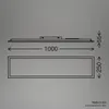 LED panel IP44 ultra-flat 22W 2300 lm 4000 K VxLxŠ 6x100x25 Náhľad obrázku produktu 10