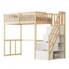 okwish letto a soppalco 90x200 letto per ragazzi senza Anteprima dell’immagine prodotto 4