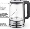 GOURMETmaxx Glas-Wasserkocher in zeitlosem Edelstahl-Design Produktbild-Vorschau 14