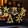 Hanging Christmas decorations with LED lights. Produktbild-Vorschau