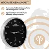 A clock with text describing its features and a background graphic. Anteprima dell’immagine prodotto