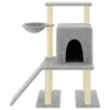 vidaXL Graffiatoio in sisal Grigio chiaro 96,5 cm Anteprima dell’immagine prodotto 3