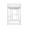 Merax Hochbett 90x200 mit Schreibtisch & Kleiderschrank, Produktbild-Vorschau 6