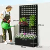 Outsunny Jardiniššre avec treillis, brise-vue, lit Voir les images du produit 5