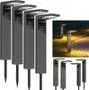 4 Stück LED Solarlampen für Außen Solarleuchten mit 2 Modi Produktbild-Vorschau 1