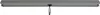 A close-up, studio shot of a gray fabric side panel for a pergola or gazebo, with a black cord hanging from the center. Produktbild-Vorschau