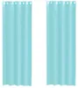 vidaXL Voile Rideaux avec oeillets 2 pcs. Turquoise Voir les images du produit 1