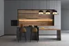 KAR-LIGHTING Pendelleuchte 3-flammig Schwarz‑Gold Metall Produktbild-Vorschau 4
