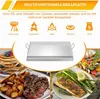 ROSEJANE Edelstahl Grillplatte 51 × 32 × 7 cm – BBQ Plancha Produktbild-Vorschau 7