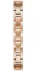 A close-up, top-down view of a rose gold watch band with the Guess logo visible. Náhled obrázku produktu