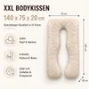 Bodypillow | Bezug gepolstert und gesteppt mit Produktbild-Vorschau 6
