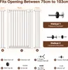 COMOMY 107cm Extra Hohe Sicherheitsgitter für Treppen & Produktbild-Vorschau 8
