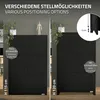 ML-Design schedario 75x40x120 cm, nero, acciaio, mobile da Anteprima dell’immagine prodotto 5