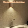 Wandleuchte Innen mit Bewegungsmelder, Holz Wandleuchte mit Produktbild-Vorschau 6