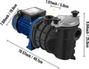 A pool pump with dimensions indicated by measurement lines and text. Anteprima dell’immagine prodotto