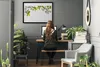Bild 100x70 MDF-Rahmen Wandkunst Flocken Natur Produktbild-Vorschau 3