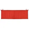 vidaXL Coussin pour banc de jardin rouge 150x50x3 cm tissu Voir les images du produit 14