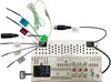 Rear view of a car stereo with various cables and connectors. Produktbild-Vorschau