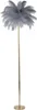 Stehlampe mit Federschirm und 3 Lichtquellen, Höhe 160 cm, Produktbild-Vorschau 1