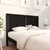 vidaXL Kopfteil Schwarz 145,5x4x100 cm Massivholz Kiefer -  Produktbild-Vorschau 2